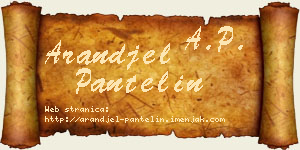 Aranđel Pantelin vizit kartica